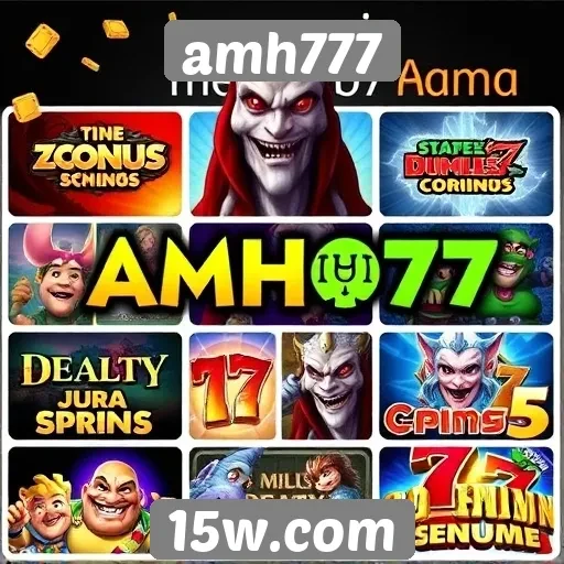 Variedade de jogos disponíveis no amh777
